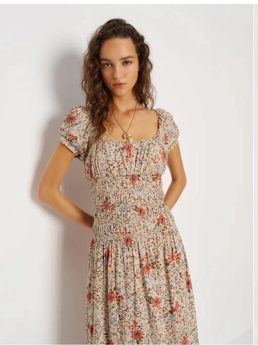 Reformation Riva Floral Dress Size Large